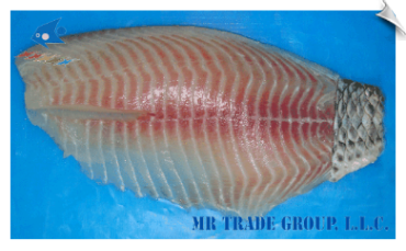 Tilapia Fillet, Non-CO Treated, Skin-On Tail Only, Regular Trimmed